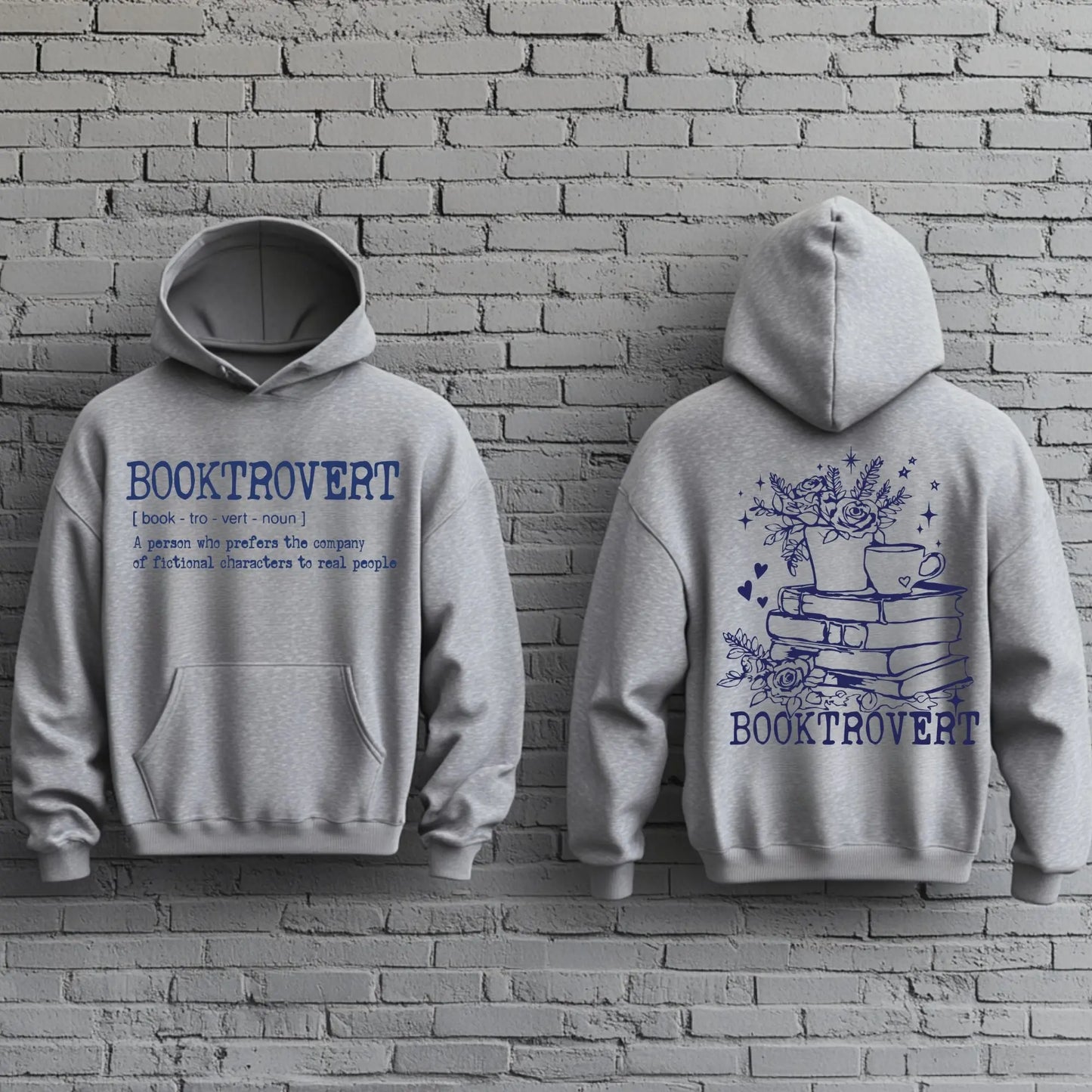 BOOKTROVERT Hoodie | Cozy Book Lover Sweatshirt Product vendor