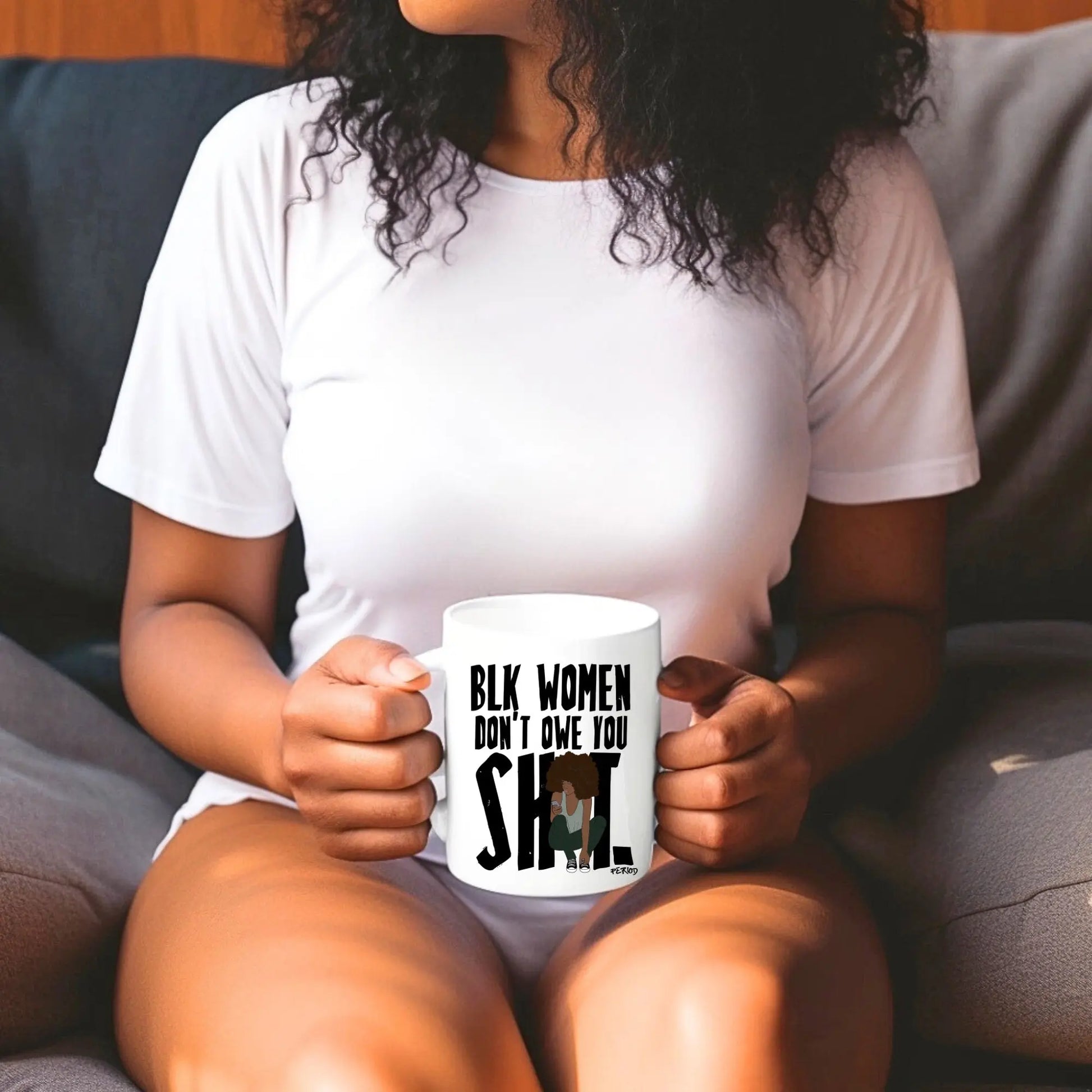 Black Women Empowerment Mug – Bold Afrocentric Statement Coffee Cup Branded Kreations Kraft Boutique