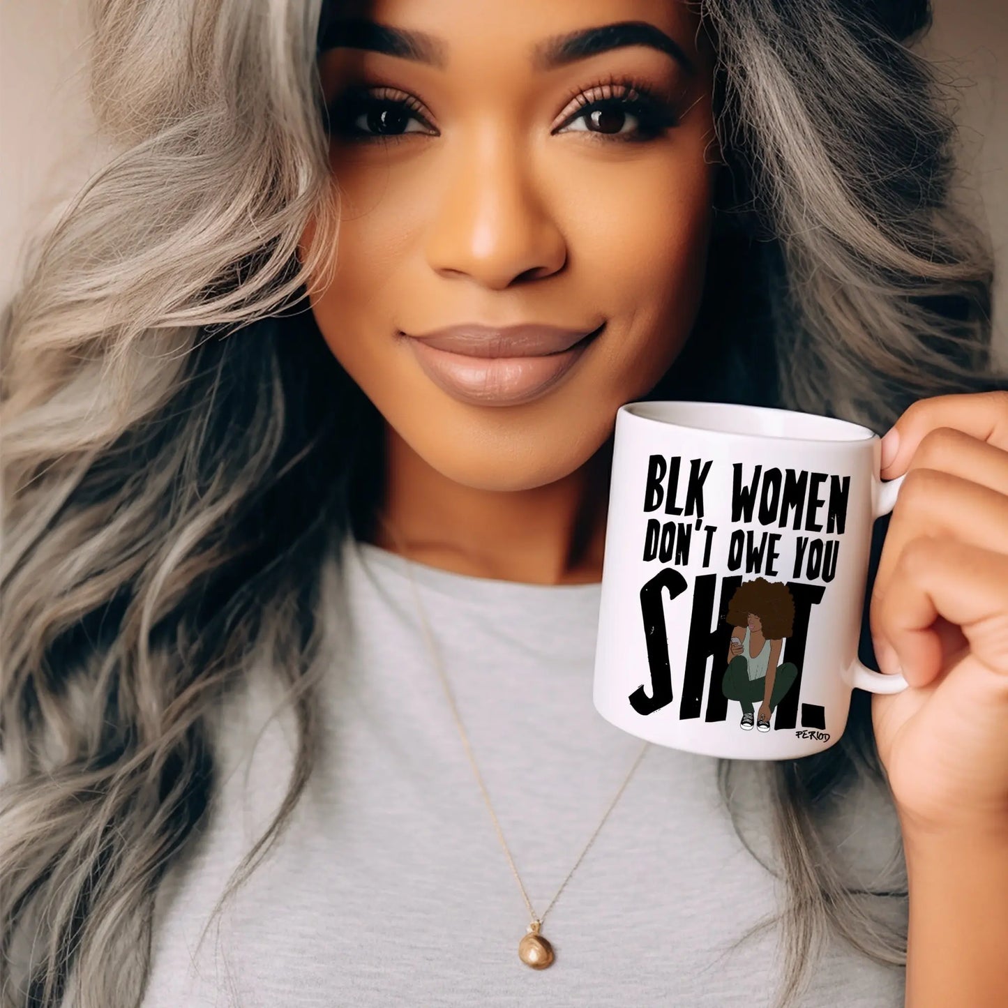 Black Women Empowerment Mug – Bold Afrocentric Statement Coffee Cup Branded Kreations Kraft Boutique