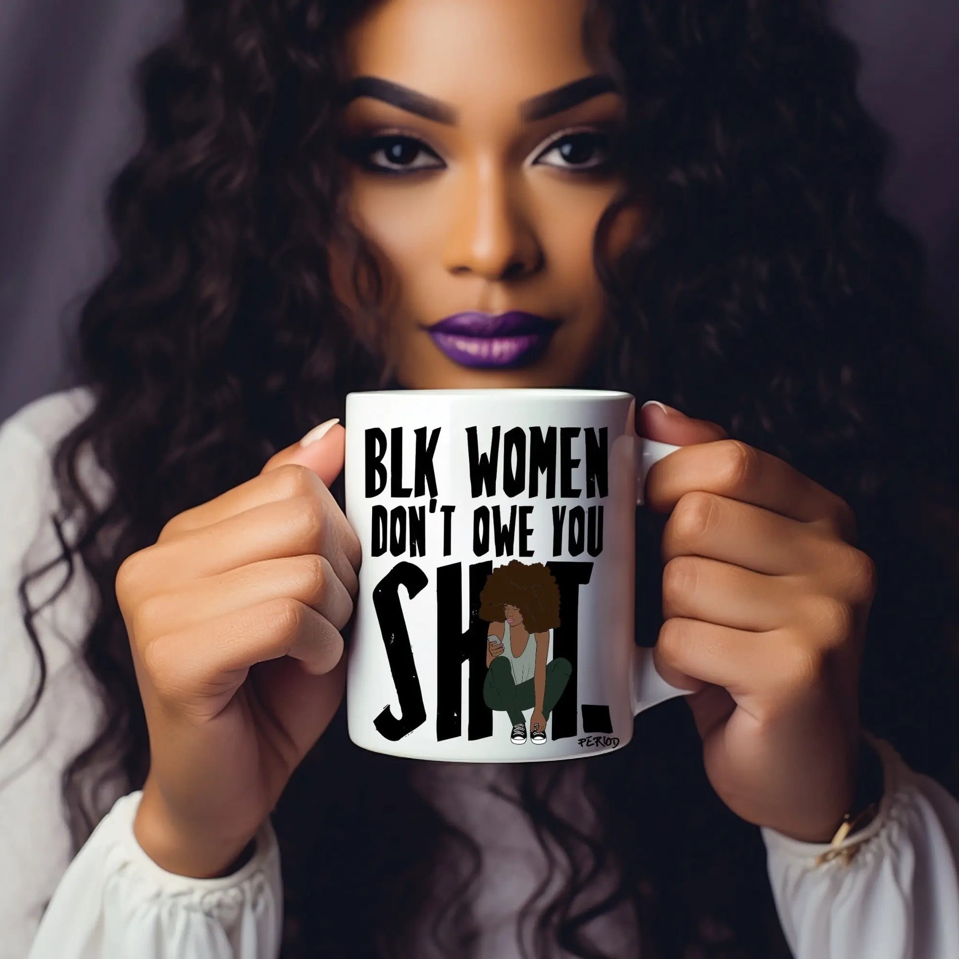 Black Women Empowerment Mug – Bold Afrocentric Statement Coffee Cup Branded Kreations Kraft Boutique