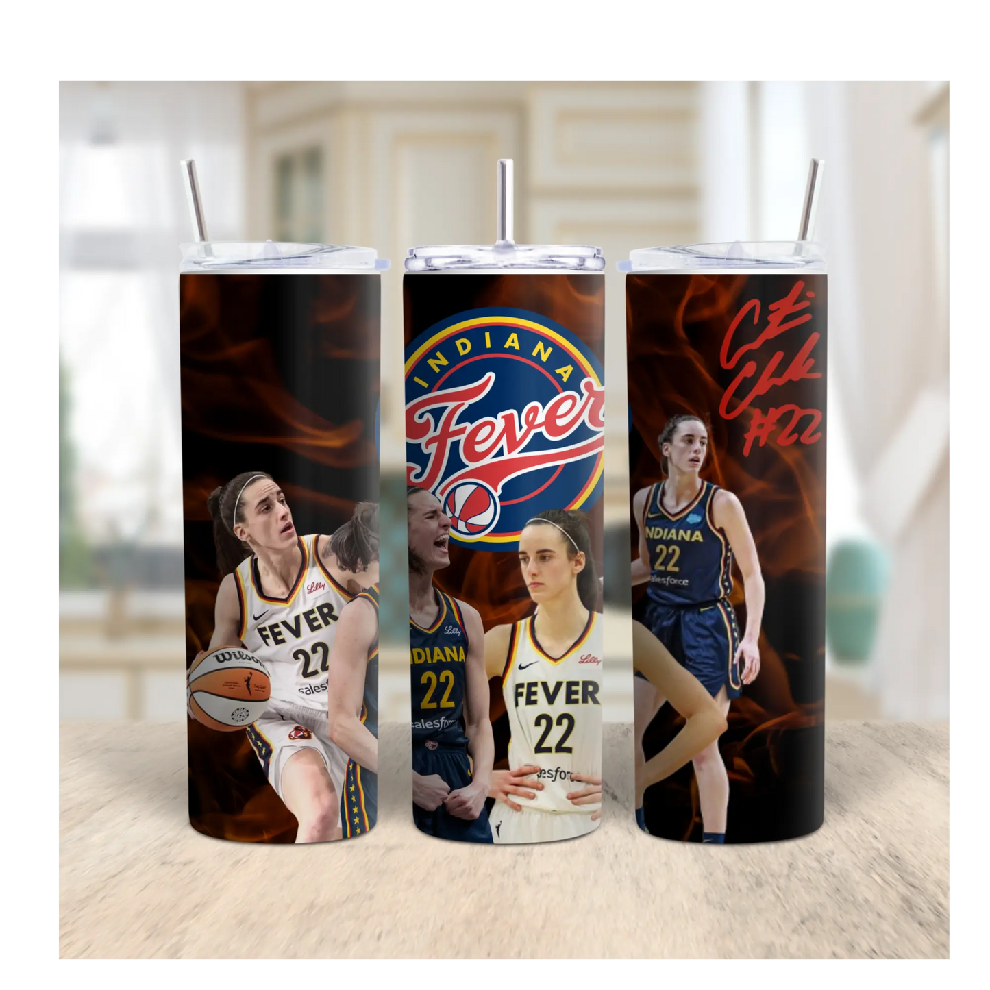 Caitlin Clark Indiana Fever Tumbler – WNBA Basketball Fan Gift, 20oz Stainless Steel Travel Cup Product vendor