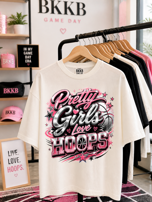 Pretty Girls Love Hoops Graphic Tee