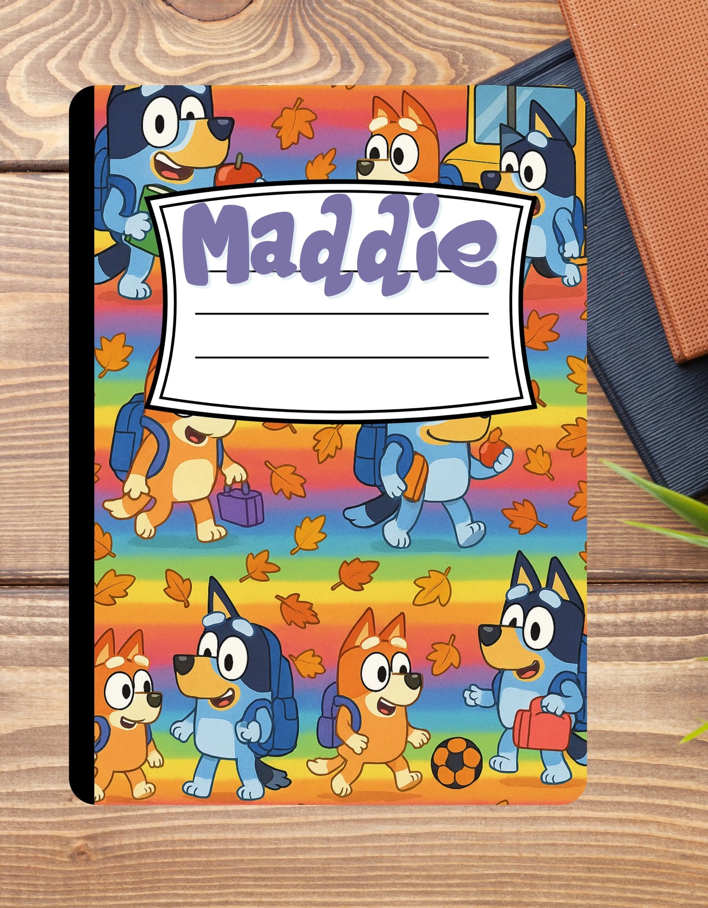 Custom Composition Notebook with Personalized Cover | Trendy Back-to-School Notebooks | Anime, Cheetah, Gamer & Teacher Themes | Printed & Shipped Product vendor