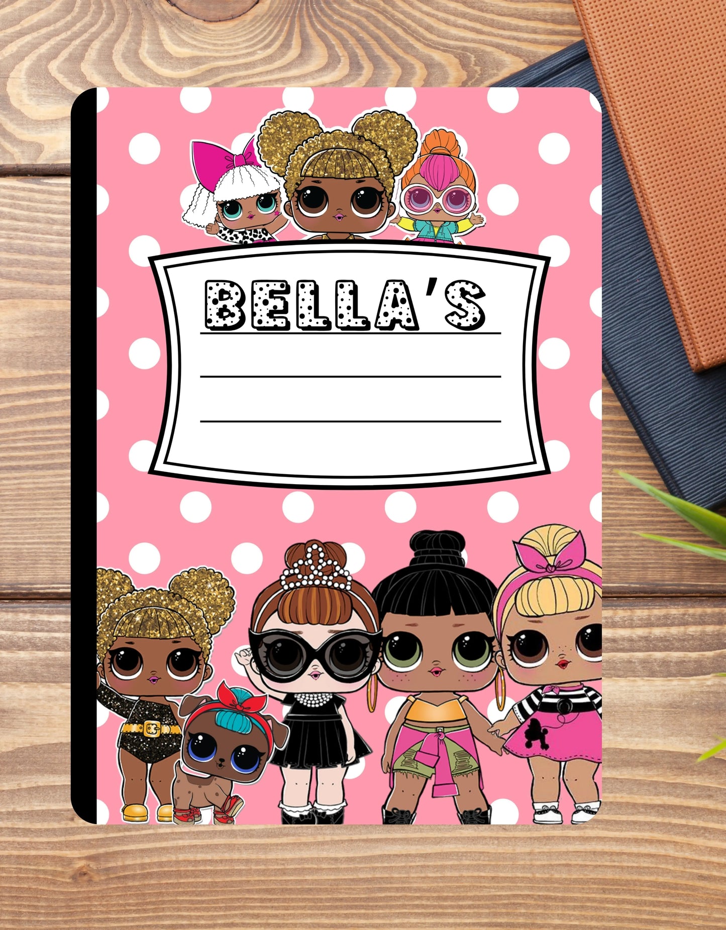 Custom Composition Notebook with Personalized Cover | Trendy Back-to-School Notebooks | Anime, Cheetah, Gamer & Teacher Themes | Printed & Shipped Product vendor