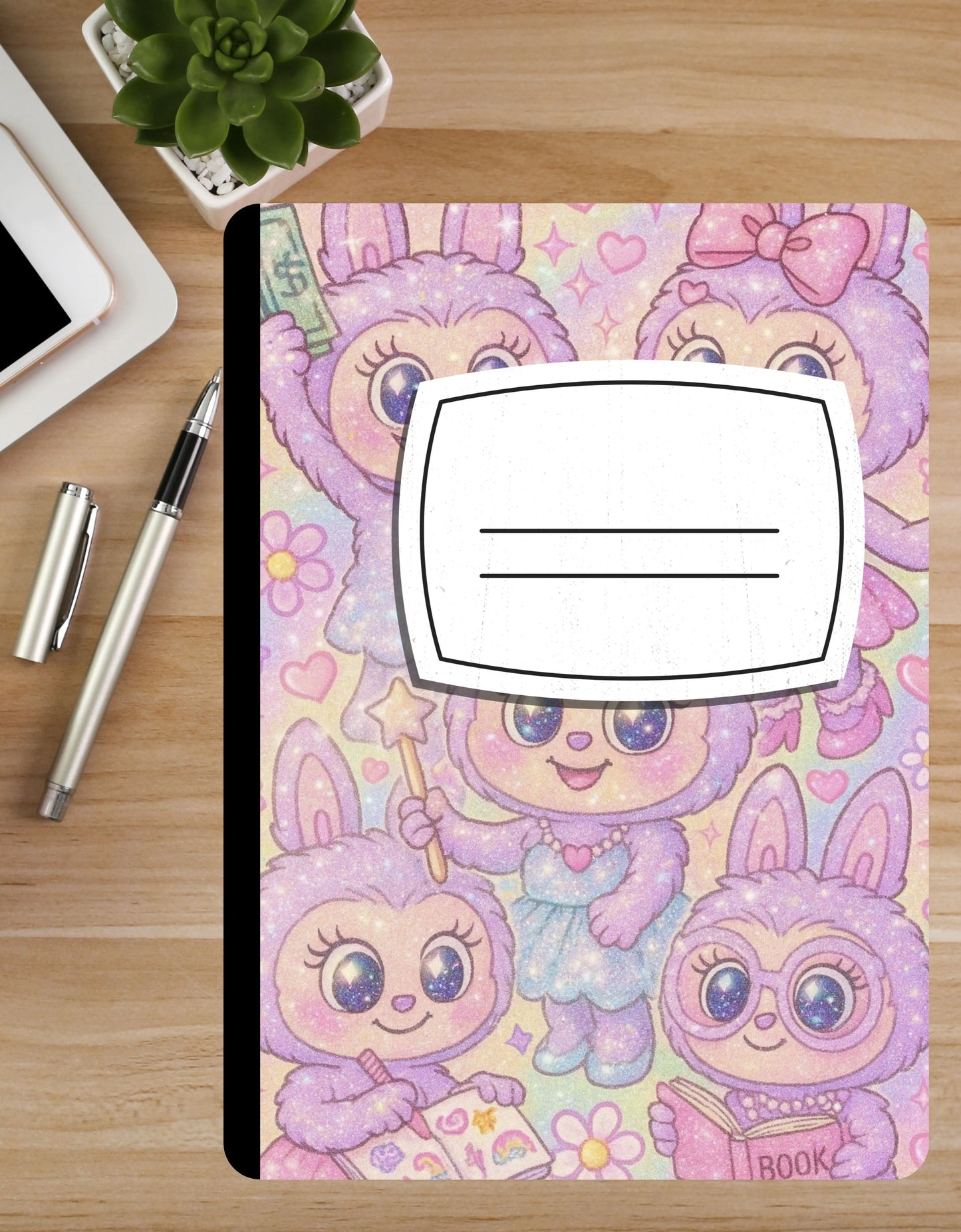 Custom Composition Notebook with Personalized Cover | Trendy Back-to-School Notebooks | Anime, Cheetah, Gamer & Teacher Themes | Printed & Shipped Product vendor