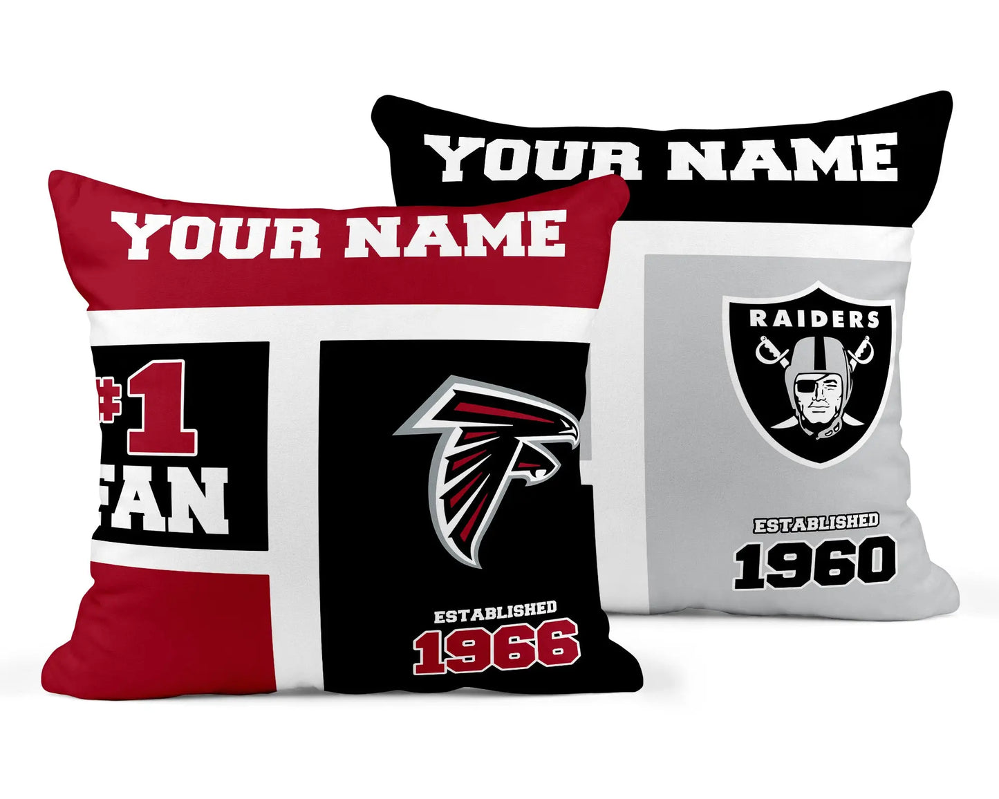 Custom Sports Team Fan Pillow – Personalize with Your Name Branded Kreations Kraft Boutique