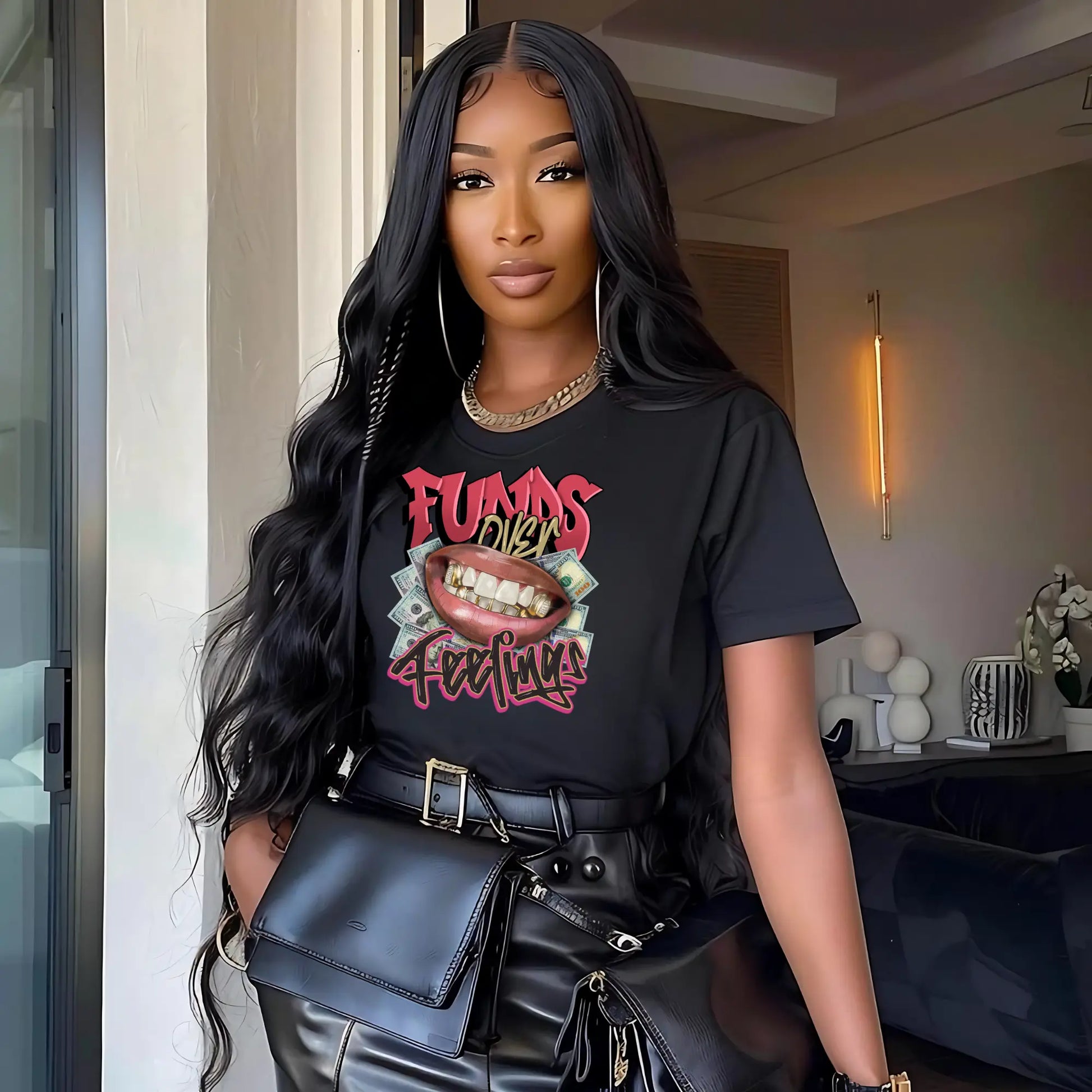 Funds Over Feelings Graphic T-Shirt – Bold Urban Hustle Tee Product vendor