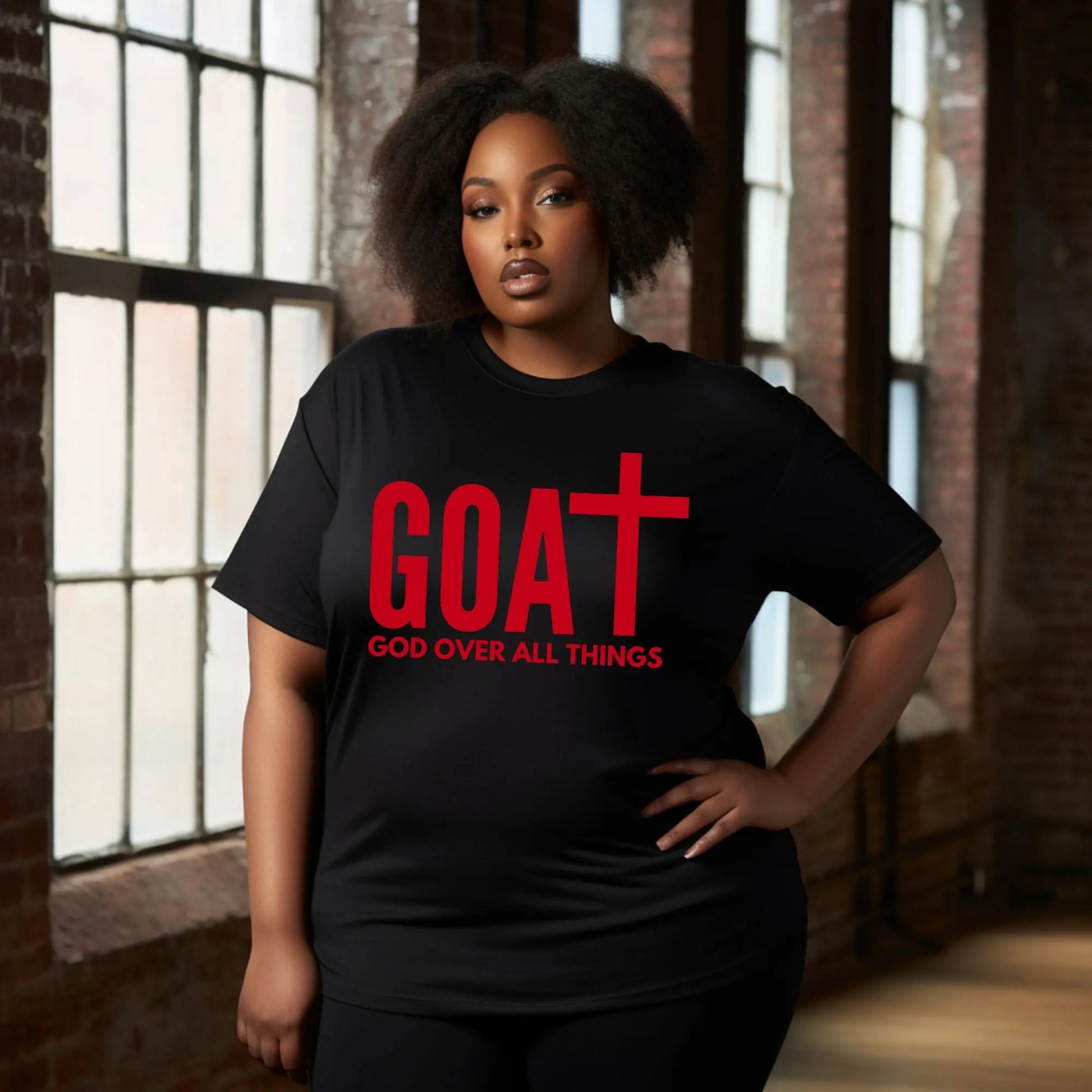 GOAT – God Over All Things T-Shirt | Faith-Based Christian Tee Branded Kreations Kraft Boutique