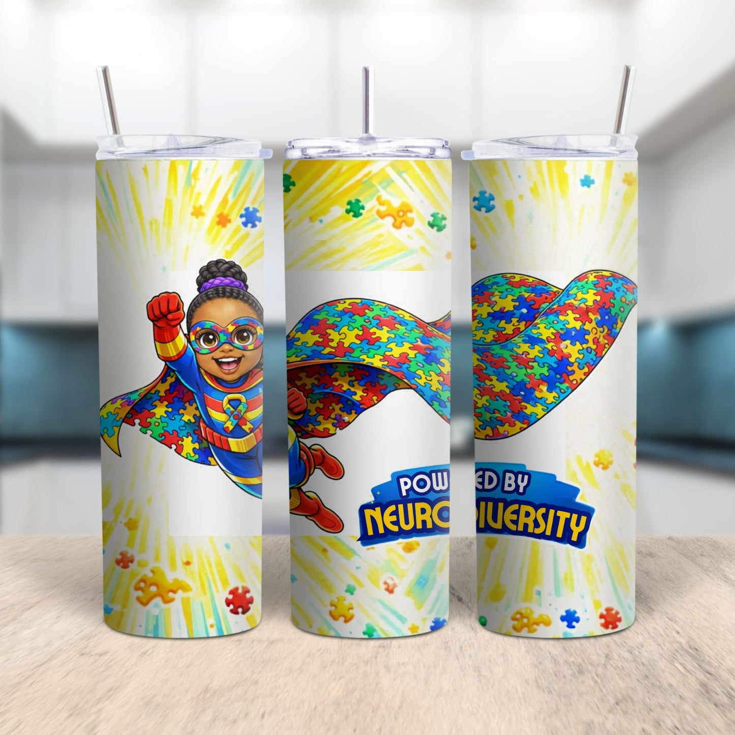 Powered By Neurodiversity 20oz Tumbler