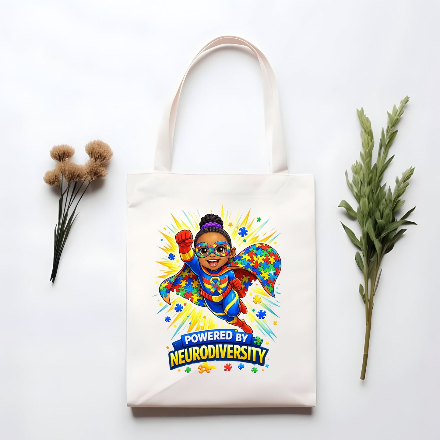 Powered By Neurodiversity Tote Bag