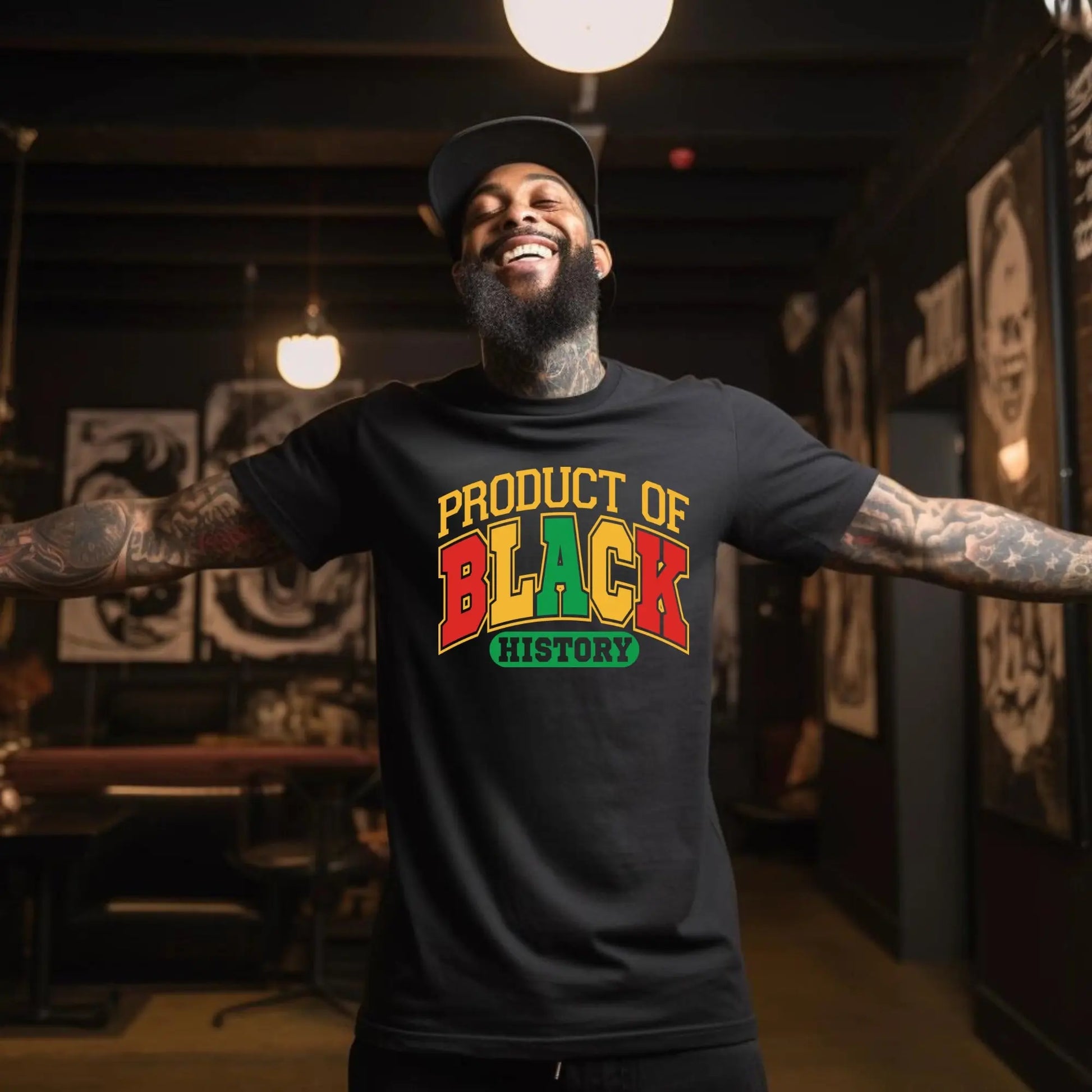 Product of Black History T-Shirt – Bold, Afrocentric Pride Tee Branded Kreations Kraft Boutique