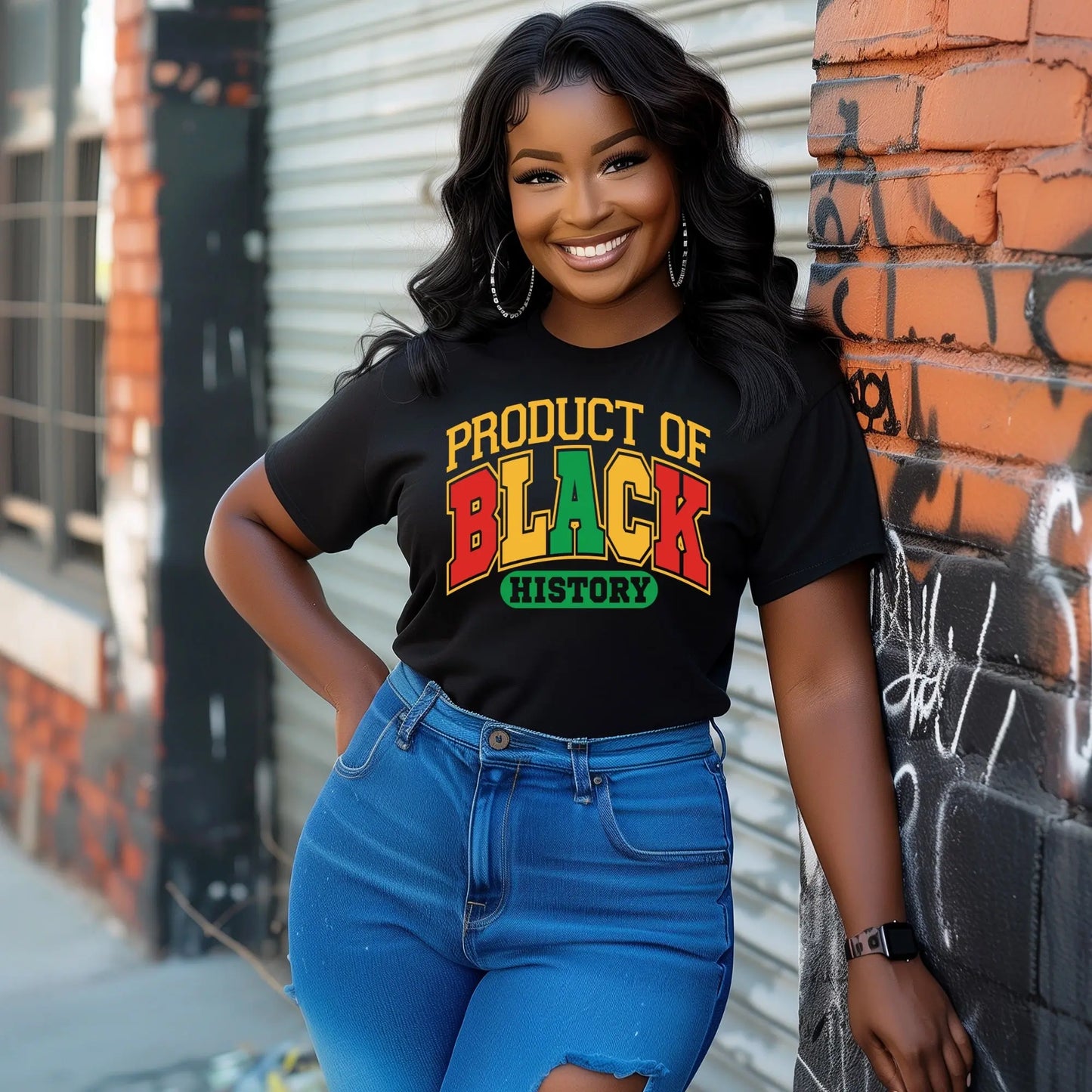 Product of Black History T-Shirt – Bold, Afrocentric Pride Tee Branded Kreations Kraft Boutique