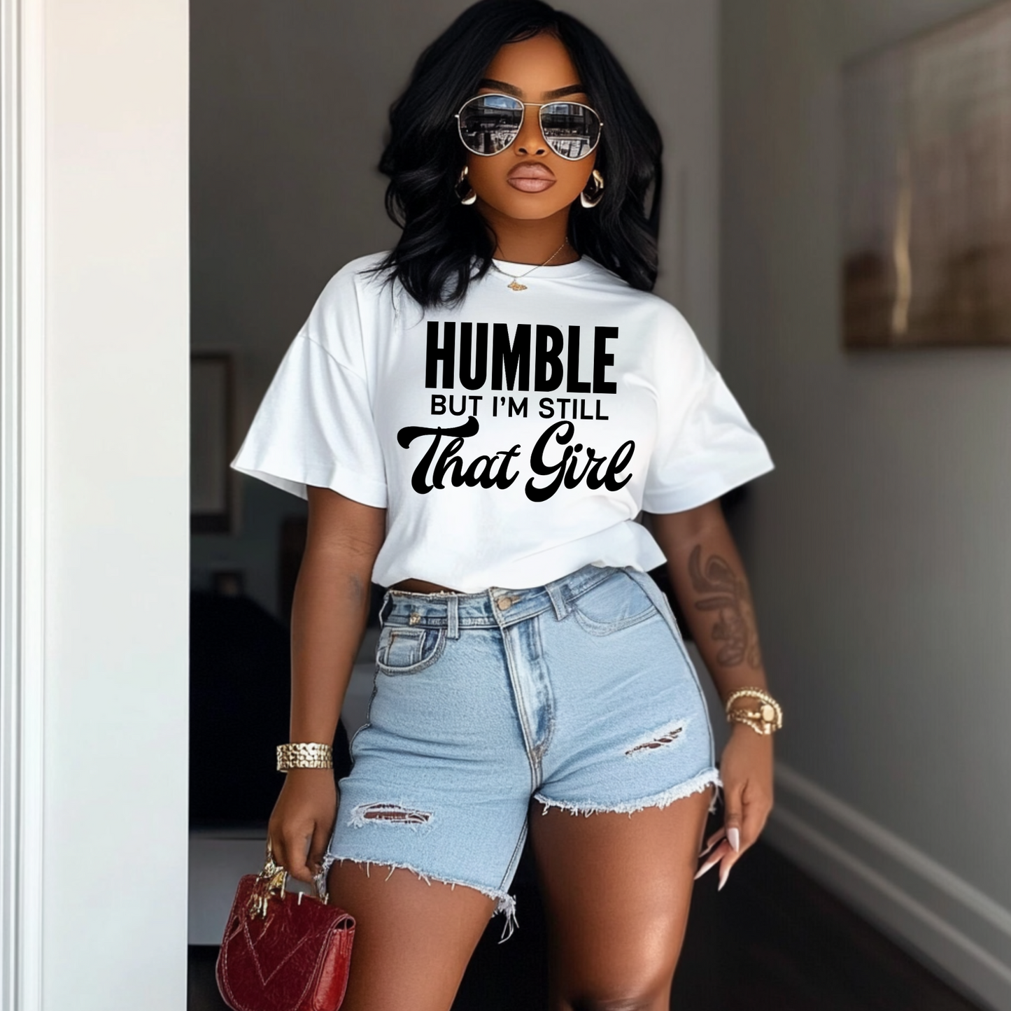 "Humble But I'm Still That Girl" T-Shirt – Confident & Stylish Women's Tee