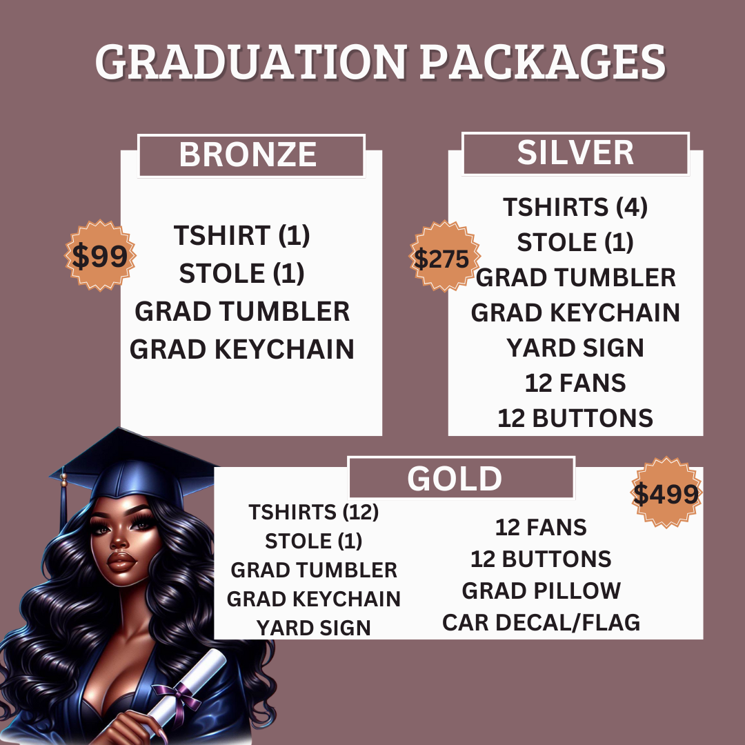 🎓 Graduation Celebration Packages – Bronze, Silver & Gold