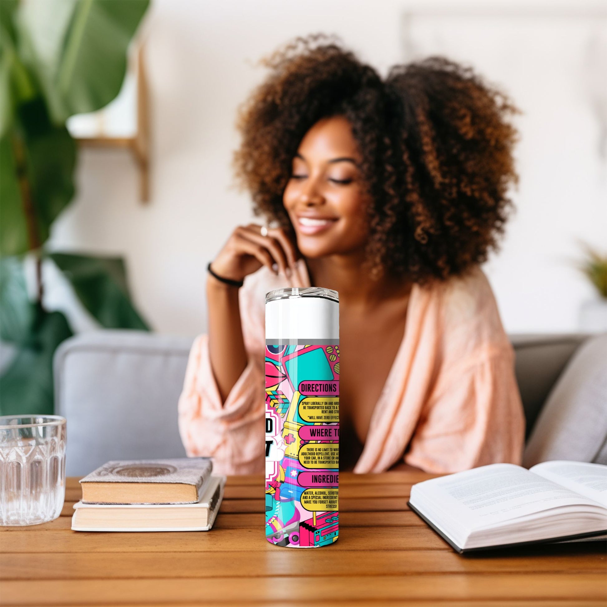 Adulthood Repellent Tumbler – Fun Retro-Inspired Stainless Steel Cup Branded Kreations Kraft Boutique