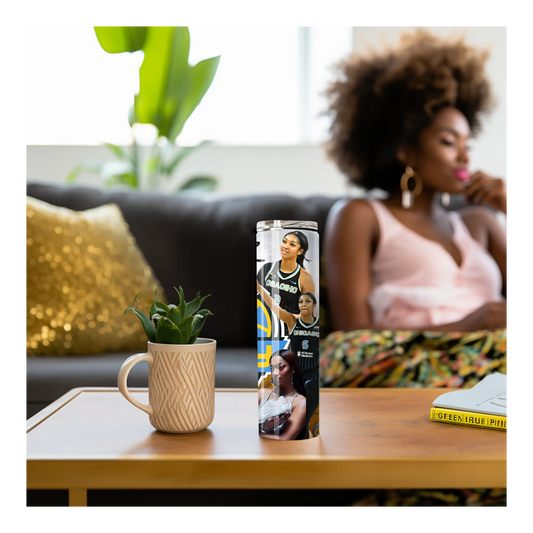 Angel Reese 20oz Tumbler – WNBA Chicago Sky Tribute Drinkware | Stainless Steel Travel Cup with Straw & Lid Product vendor