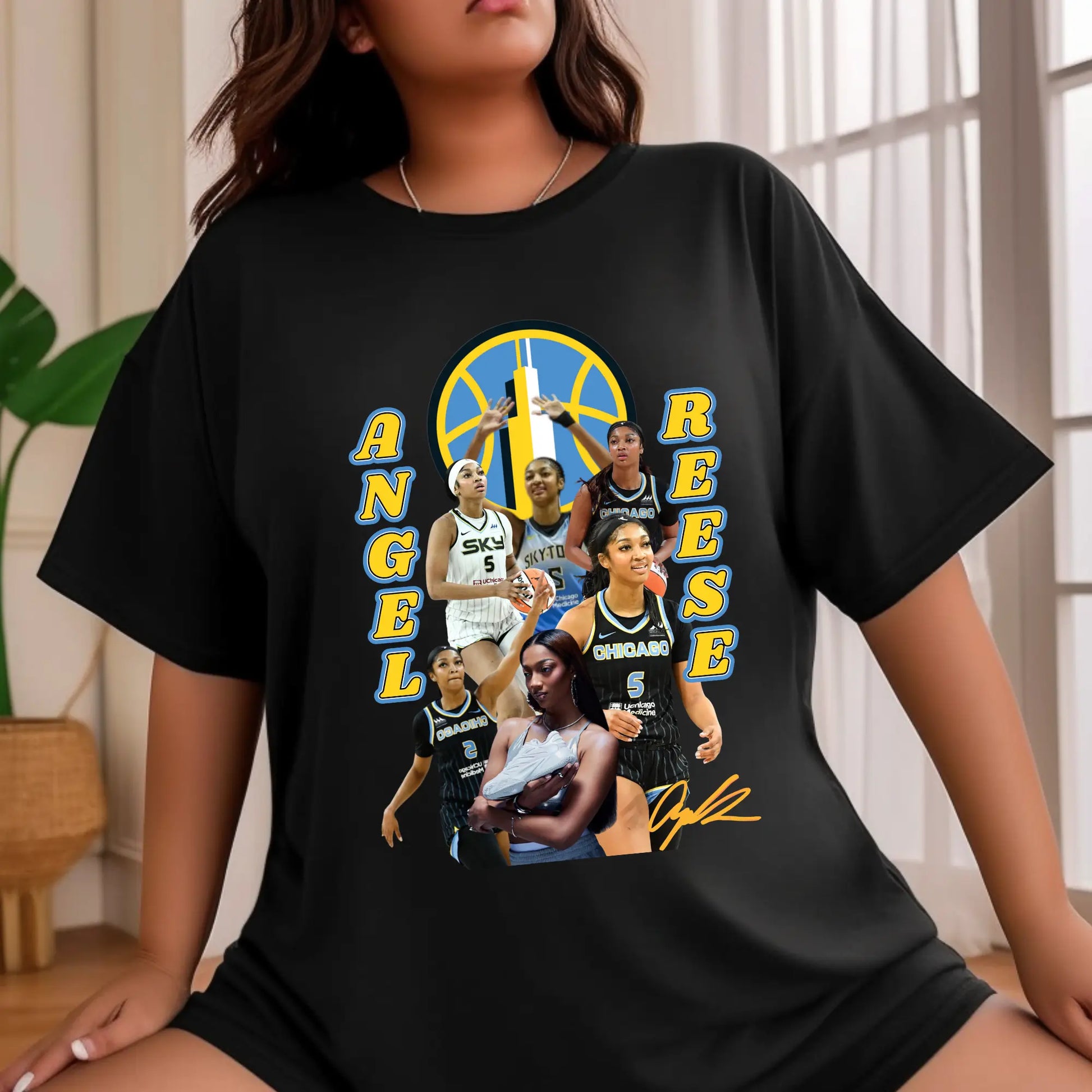 Angel Reese Tribute T-Shirt – Chicago Sky WNBA Fan Shirt | Unisex Sizes for Men, Women & Kids | Basketball Graphic Tee Product vendor