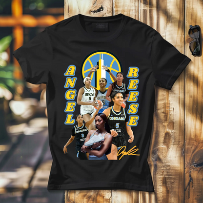 Angel Reese Tribute T-Shirt – Chicago Sky WNBA Fan Shirt | Unisex Sizes for Men, Women & Kids | Basketball Graphic Tee Product vendor