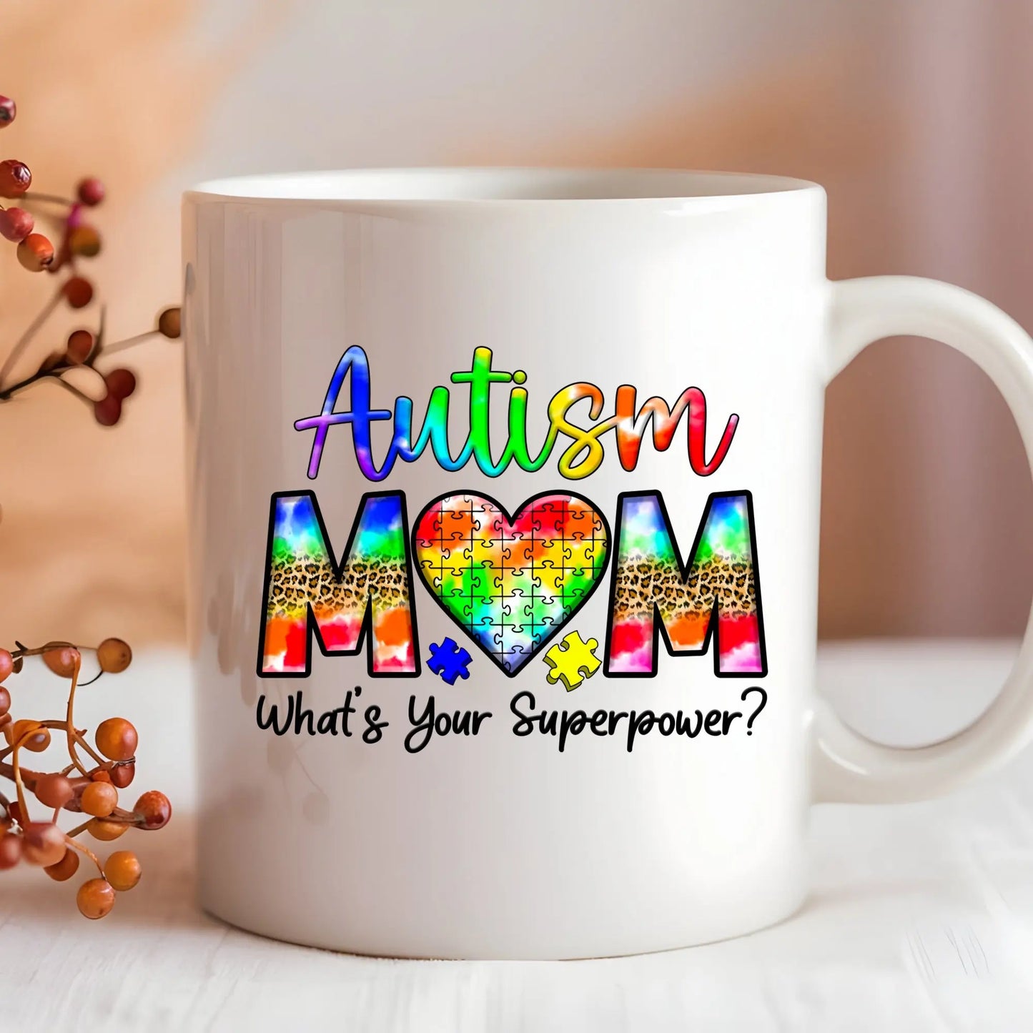 Autism Mom Mug – What’s Your Superpower? Product vendor