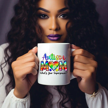 Autism Mom Mug – What’s Your Superpower? Product vendor