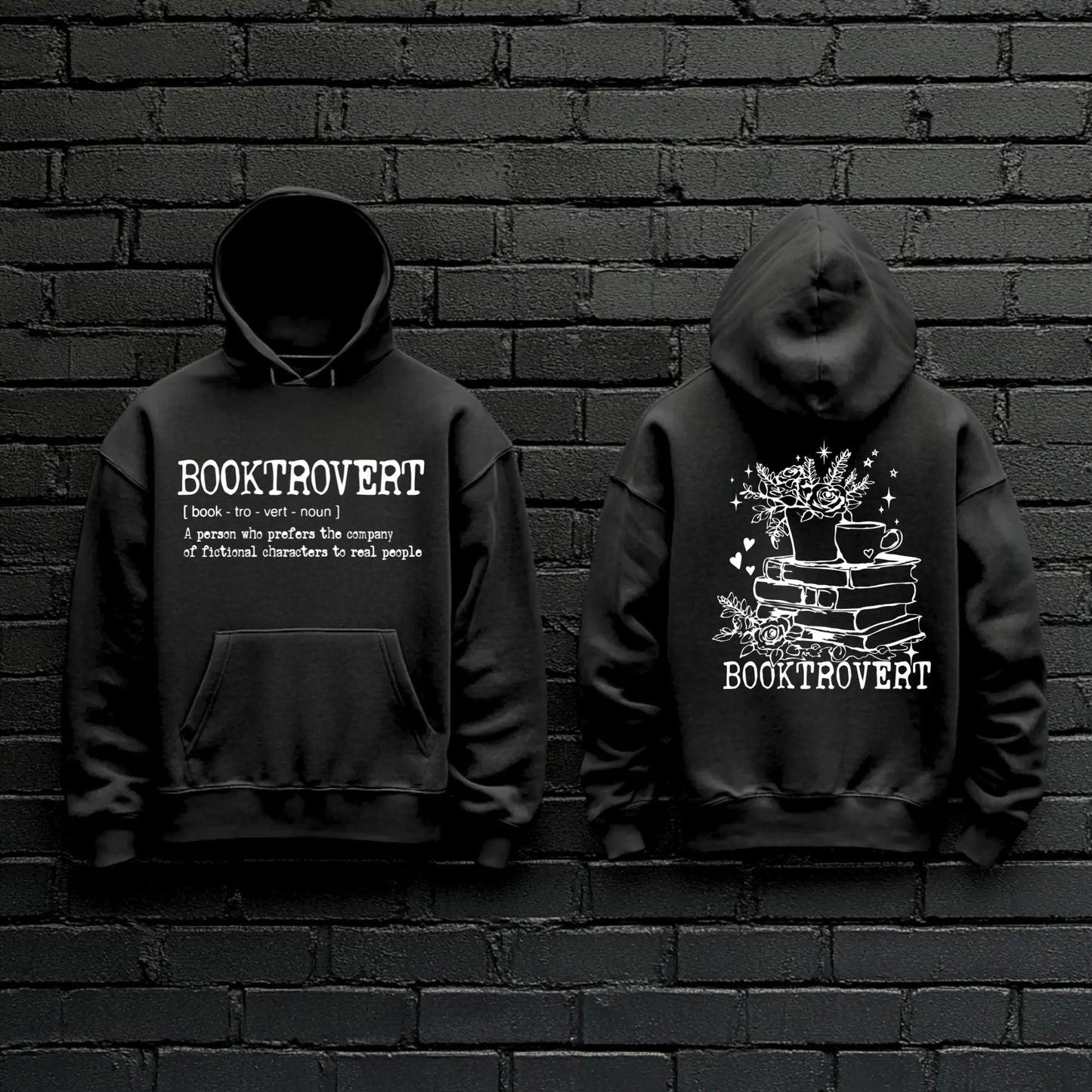 BOOKTROVERT Hoodie | Cozy Book Lover Sweatshirt Product vendor