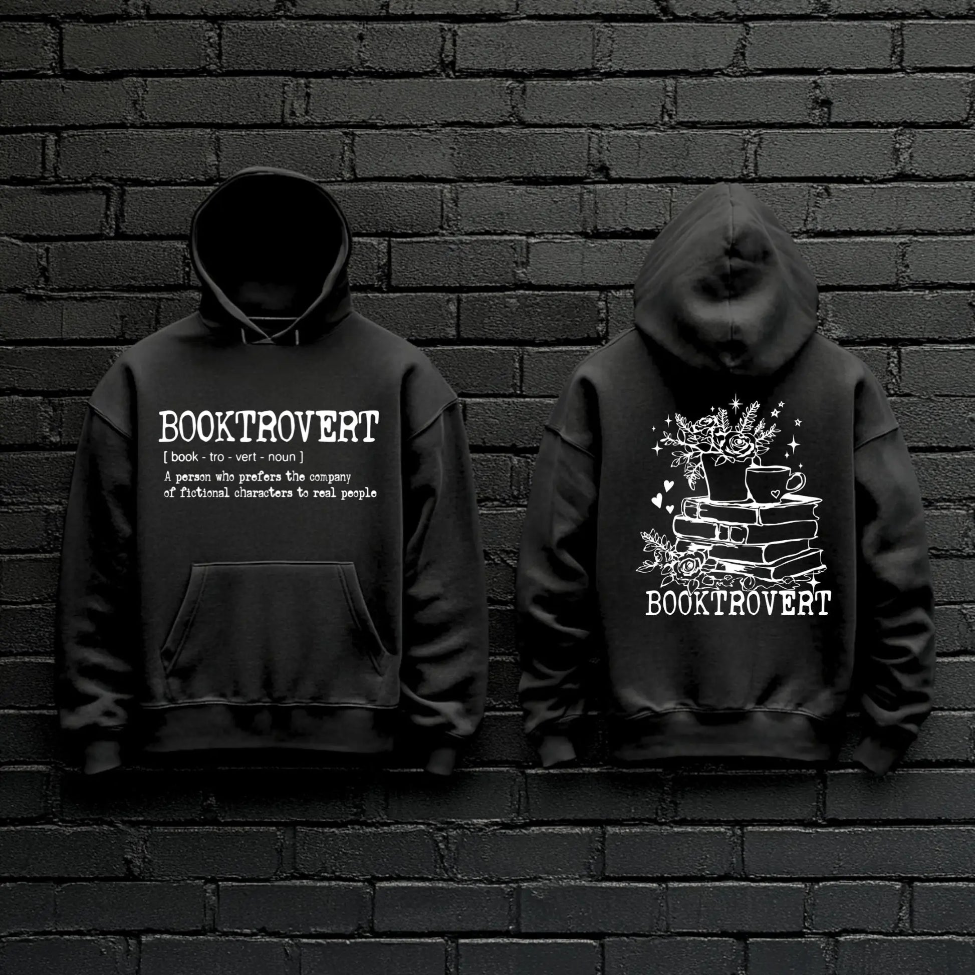 BOOKTROVERT Hoodie | Cozy Book Lover Sweatshirt Product vendor