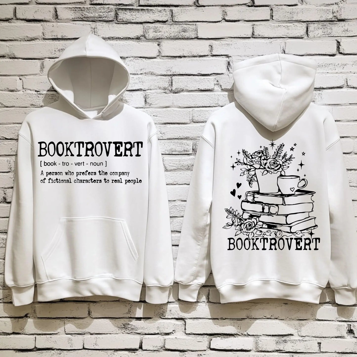 BOOKTROVERT Hoodie | Cozy Book Lover Sweatshirt Product vendor