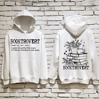 BOOKTROVERT Hoodie | Cozy Book Lover Sweatshirt Product vendor