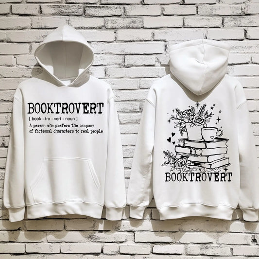 BOOKTROVERT Hoodie | Cozy Book Lover Sweatshirt Product vendor