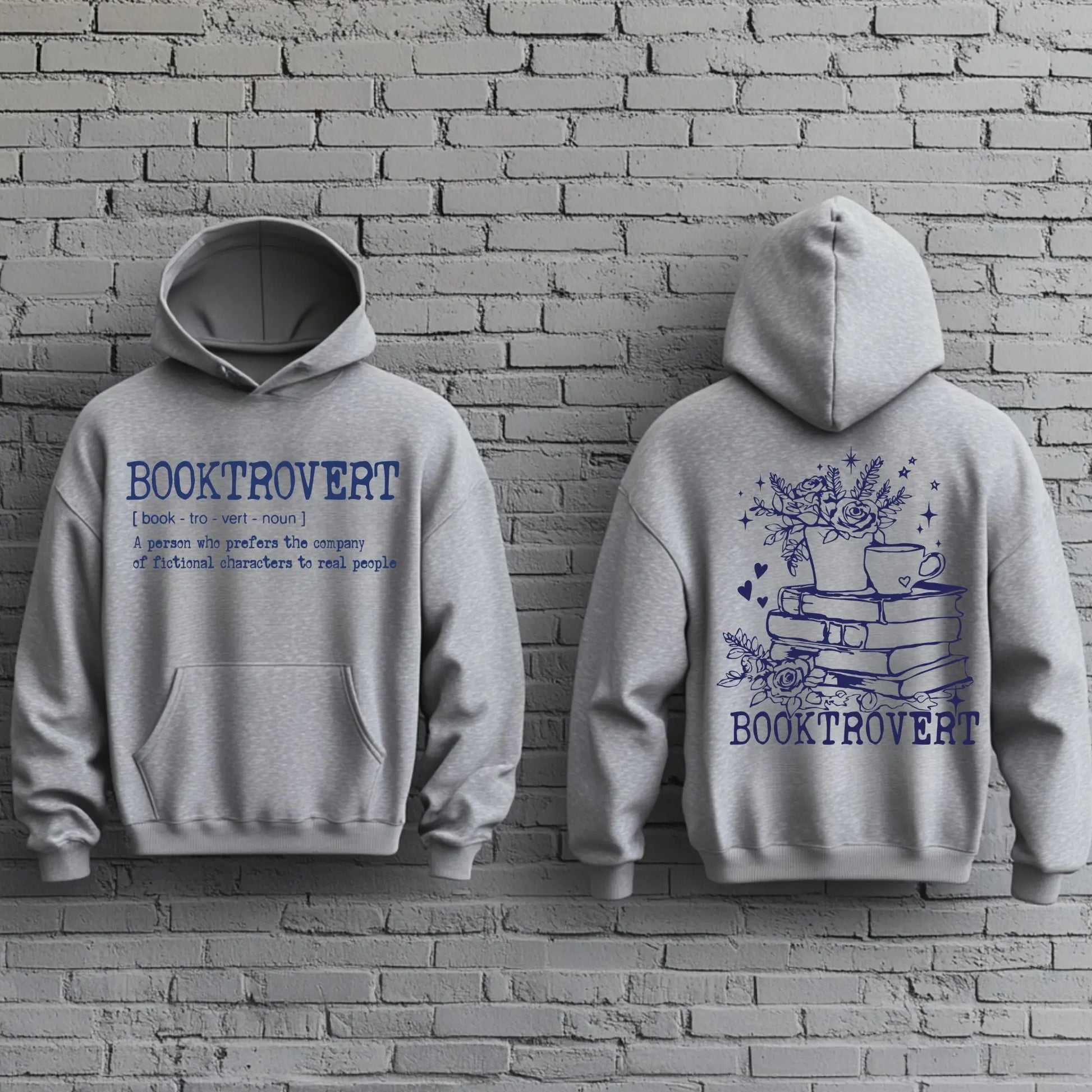 BOOKTROVERT Hoodie | Cozy Book Lover Sweatshirt Product vendor