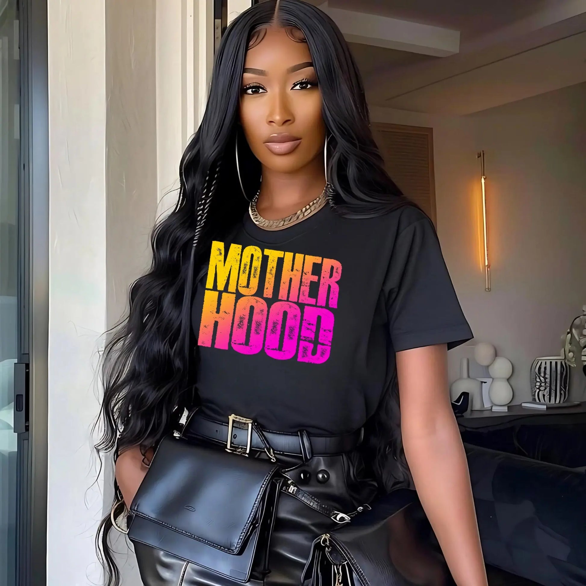 Bold “Motherhood” Graphic T-Shirt – Stylish Mom Life Tee Product vendor