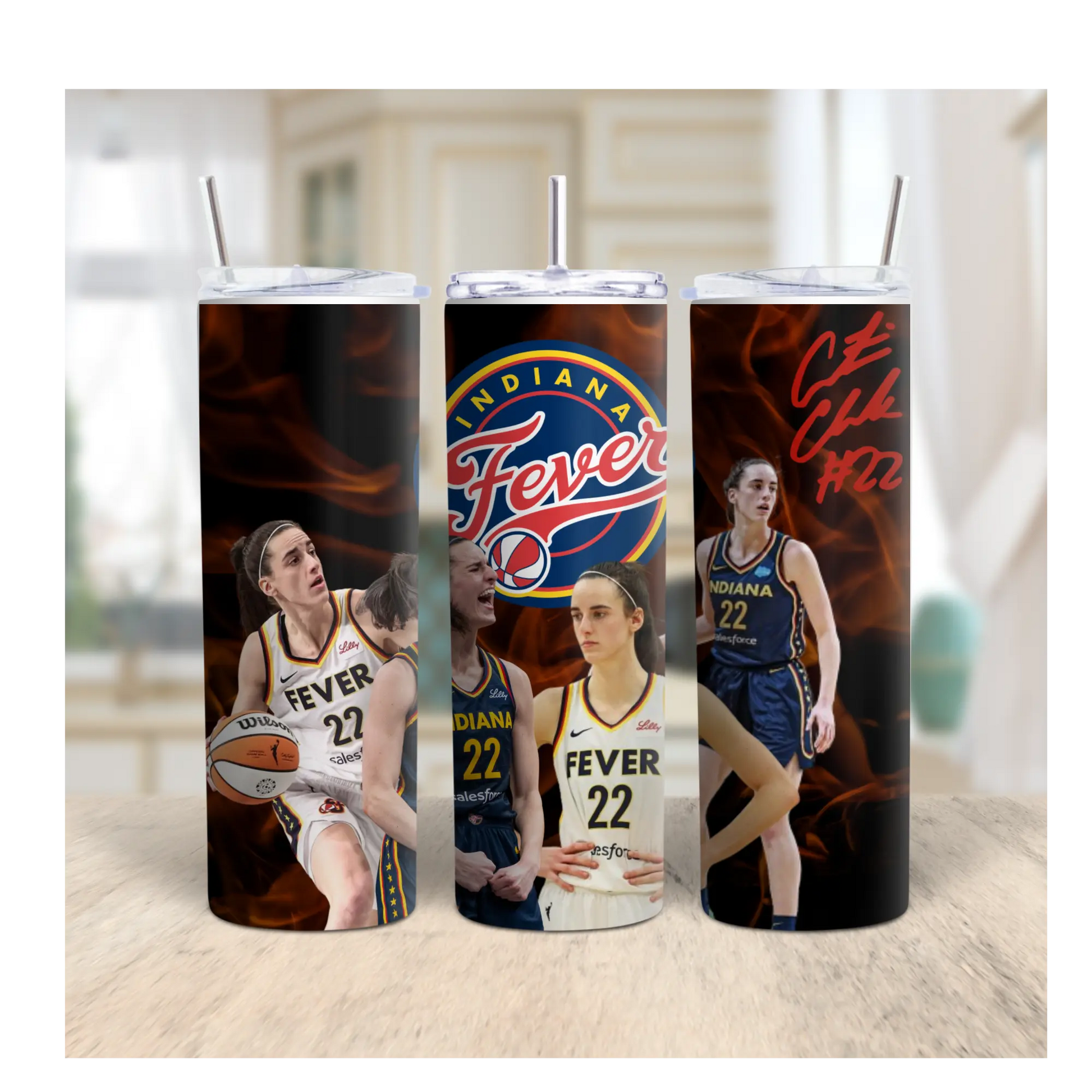 Caitlin Clark Indiana Fever Tumbler – WNBA Basketball Fan Gift, 20oz Stainless Steel Travel Cup Product vendor