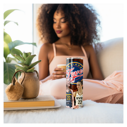 Caitlin Clark Indiana Fever Tumbler – WNBA Basketball Fan Gift, 20oz Stainless Steel Travel Cup Product vendor