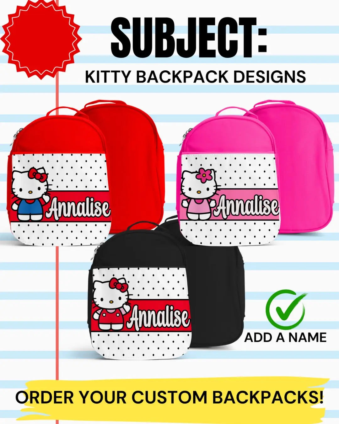 Character Backpacks Branded Kreations Kraft Boutique