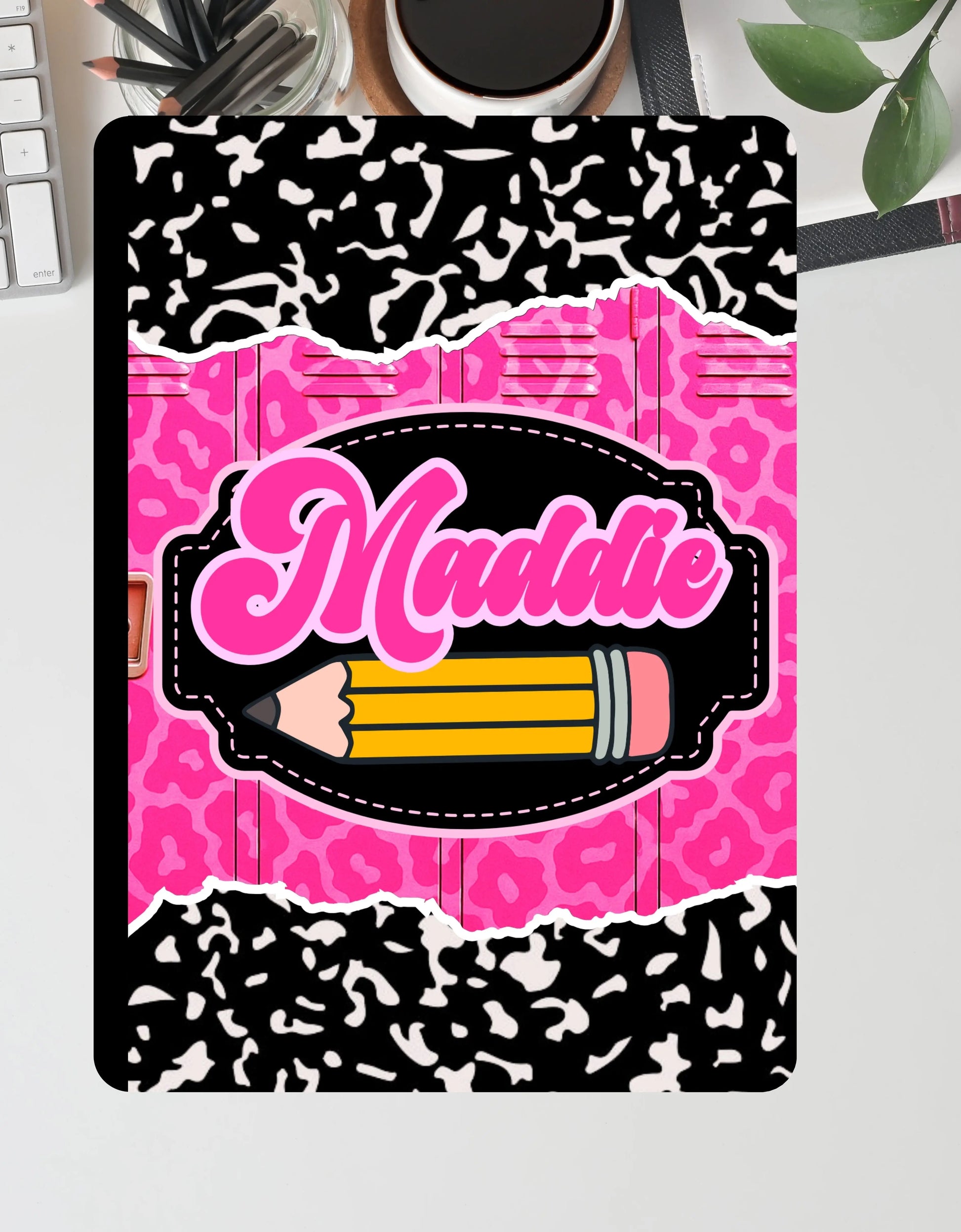 Custom Composition Notebook with Personalized Cover | Trendy Back-to-School Notebooks | Anime, Cheetah, Gamer & Teacher Themes | Printed & Shipped Product vendor