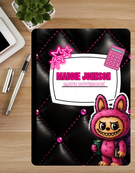 Custom Composition Notebook with Personalized Cover | Trendy Back-to-School Notebooks | Anime, Cheetah, Gamer & Teacher Themes | Printed & Shipped Product vendor