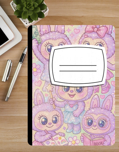 Custom Composition Notebook with Personalized Cover | Trendy Back-to-School Notebooks | Anime, Cheetah, Gamer & Teacher Themes | Printed & Shipped Product vendor