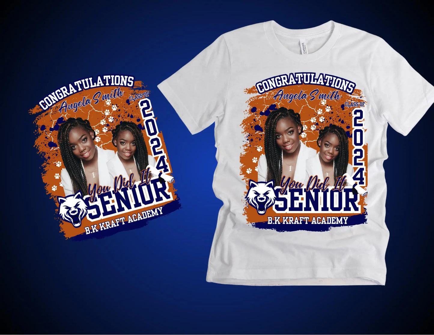 Custom Graduation Tee Branded Kreations Kraft Boutique