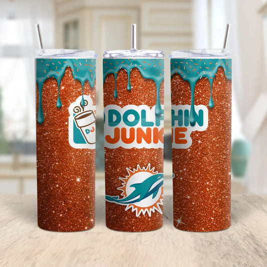 Custom NFL Glitter Tumbler with Straw – Personalized Football Team Cup | Game Day Fan Gift Product vendor