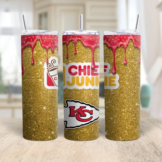 Custom NFL Glitter Tumbler with Straw – Personalized Football Team Cup | Game Day Fan Gift Product vendor