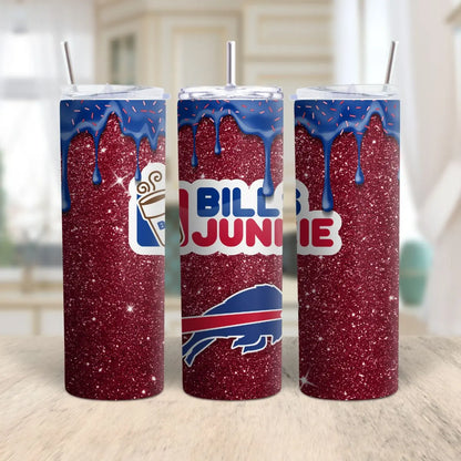 Custom NFL Glitter Tumbler with Straw – Personalized Football Team Cup | Game Day Fan Gift Product vendor