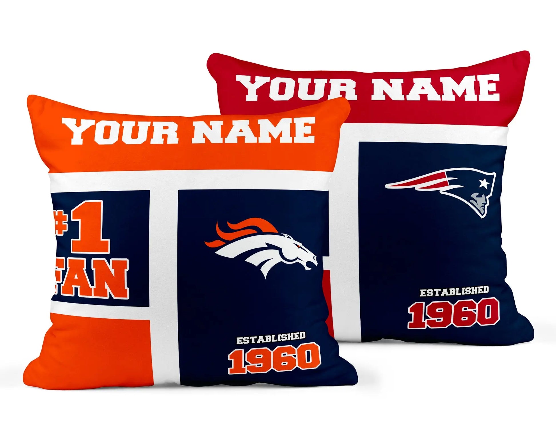 Custom Sports Team Fan Pillow  – Personalize with Your Name Branded Kreations Kraft Boutique