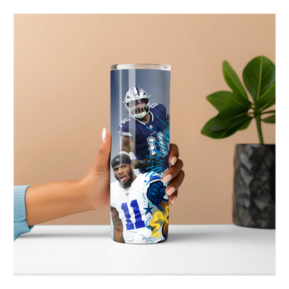 Dallas Cowboys 20oz Tumbler – NFL Football Fan Cup with Star Players & Graffiti Art | Game Day Gift for Him or Her Product vendor