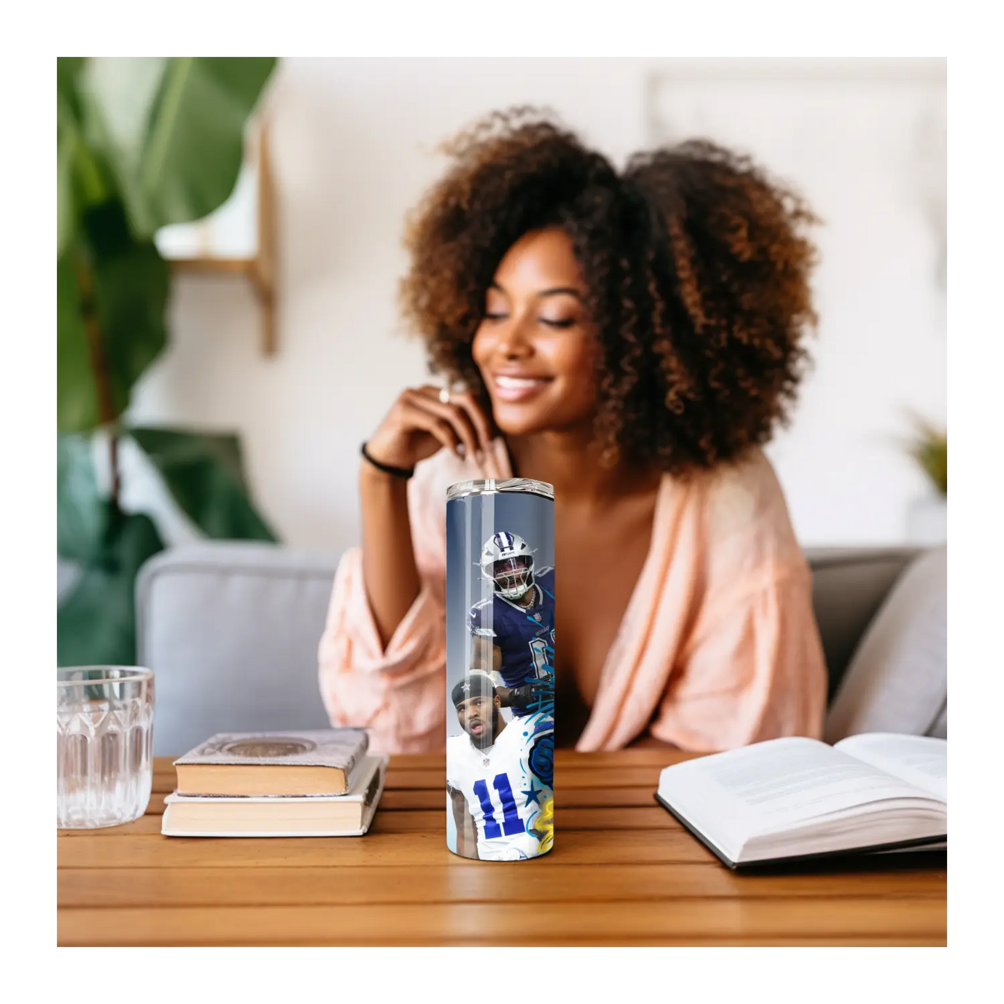Dallas Cowboys 20oz Tumbler – NFL Football Fan Cup with Star Players & Graffiti Art | Game Day Gift for Him or Her Product vendor
