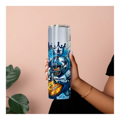Dallas Cowboys 20oz Tumbler – NFL Football Fan Cup with Star Players & Graffiti Art | Game Day Gift for Him or Her Product vendor