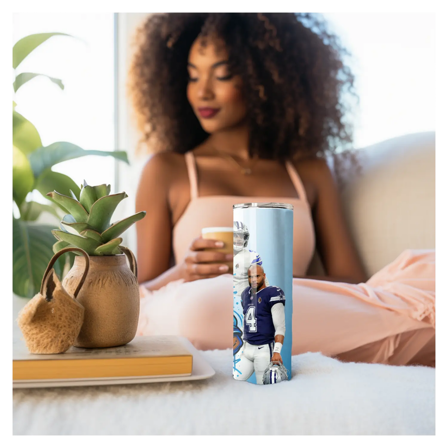 Dallas Cowboys 20oz Tumbler – NFL Football Fan Cup with Star Players & Graffiti Art | Game Day Gift for Him or Her Product vendor