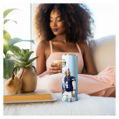 Dallas Cowboys 20oz Tumbler – NFL Football Fan Cup with Star Players & Graffiti Art | Game Day Gift for Him or Her Product vendor