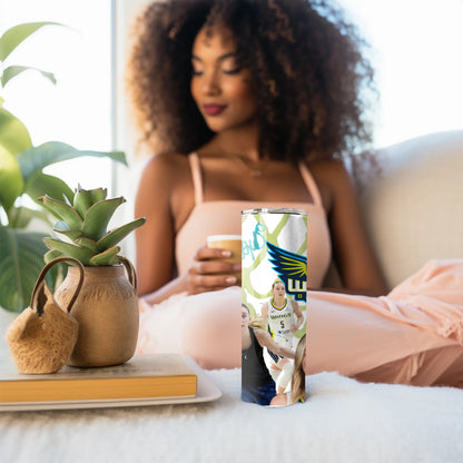 Dallas Wings Tumbler – Paige Bueckers Basketball Cup – 20oz Skinny Tumbler with Straw – WNBA Fan Gift, Sports Drinkware, Custom Wrap Design Product vendor