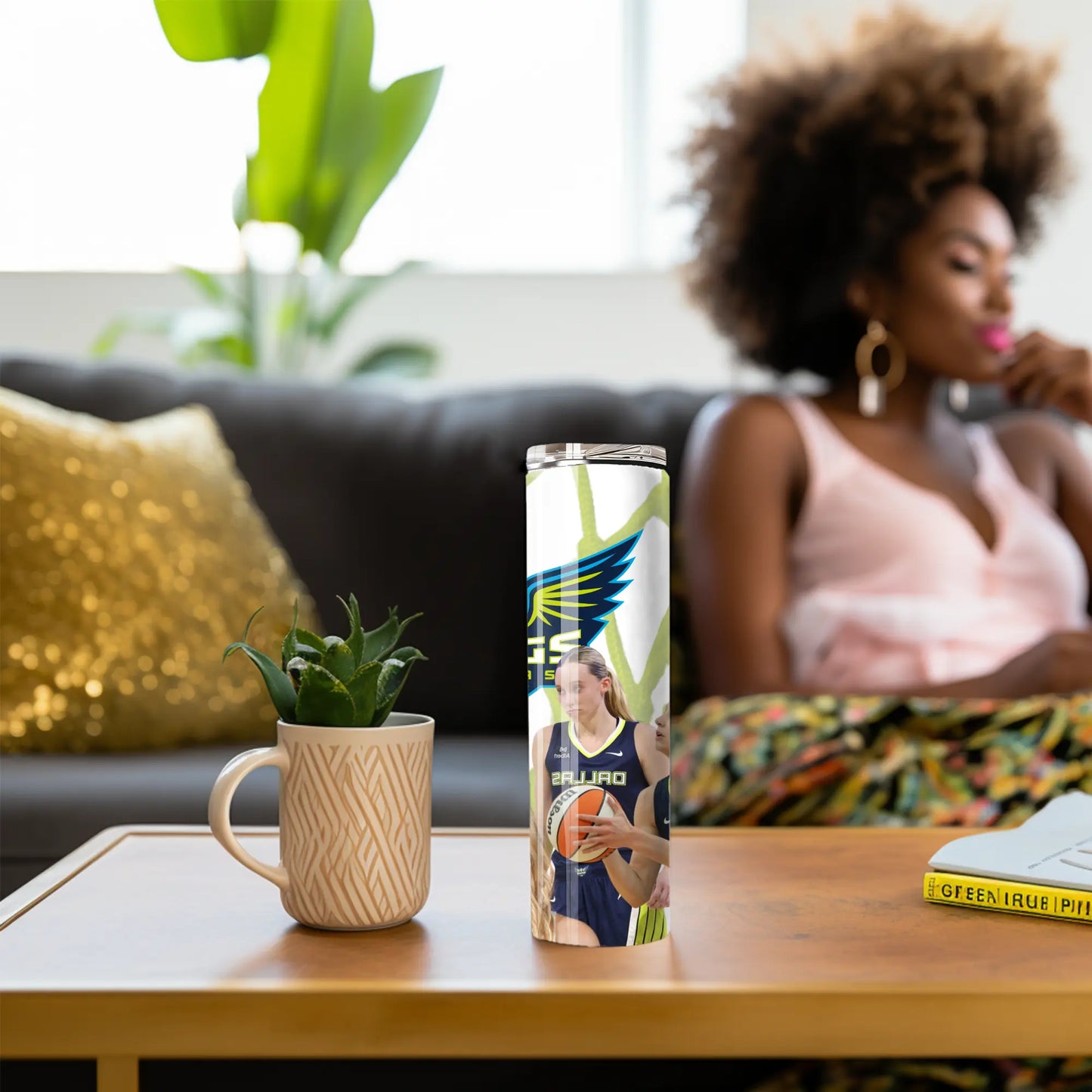 Dallas Wings Tumbler – Paige Bueckers Basketball Cup – 20oz Skinny Tumbler with Straw – WNBA Fan Gift, Sports Drinkware, Custom Wrap Design Product vendor