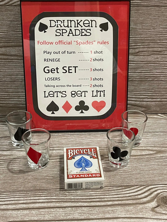 Drunken Spades - Branded Kreations Kraft Boutique